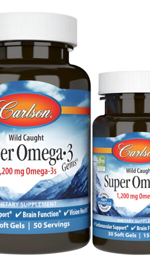 Carlson Super Omega 3 Con Aceite De Pescado Noruego En Cápsulas