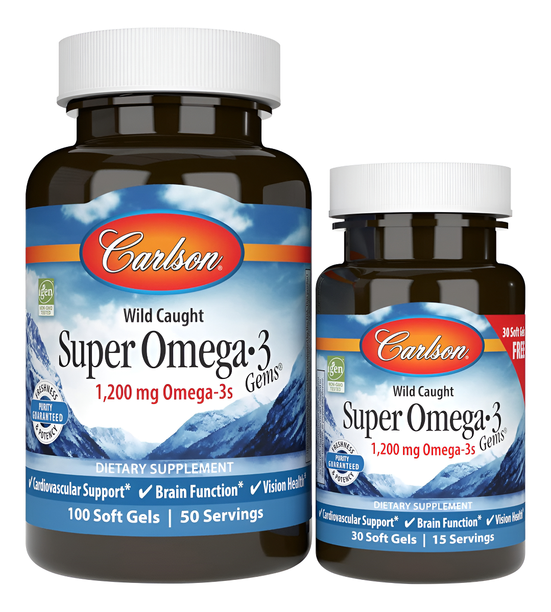 Carlson Super Omega 3 Con Aceite De Pescado Noruego En Cápsulas