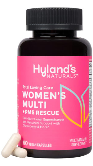 Hyland's Naturals Total Loving Care Multivitamínico Para Mujeres + Rescate De Síndrome Premenstrual - 60 Cápsulas Vegan