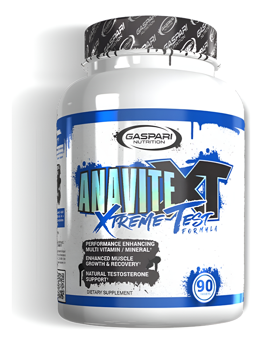 Gaspari Nutrition Anavite Xt: Complejo Multivitamínico Y Mineral Para Hombres Crecimiento Muscular Mejorado, 90 Tabletas