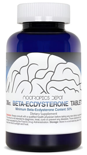 Nootropics Depot Beta Ecdysterona/20-hidroxiecdisona 50% Tabletas | 500mg | Extracto De Cianotis Aracnoidea | Fitoecdis