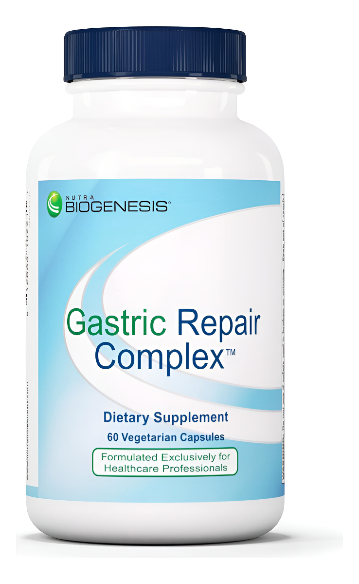 Nutra Biogenesis, Complejo De Reparación Gástrica, Con Bismuto, Regaliz Y Goma De Masilla - 60 Cápsulas