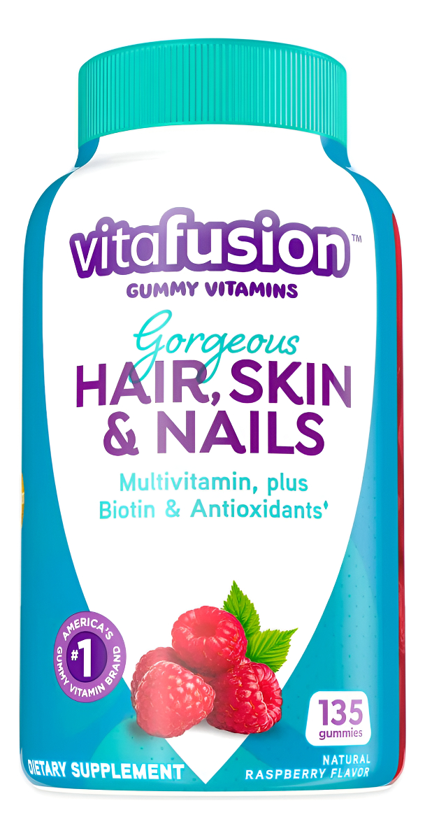 Vitafusion Complejo Vitamínico En Gomitas Para Embellecer El Cabello, La Piel Y Las Uñas