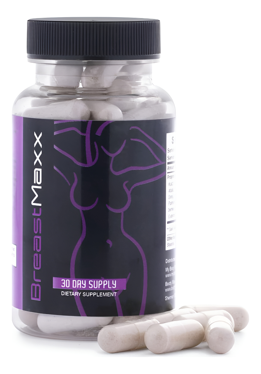 Breast Maxx Suplementos Para Mujeres Y Hombres, Mejoramiento De Los Senos, 60 Cápsulas