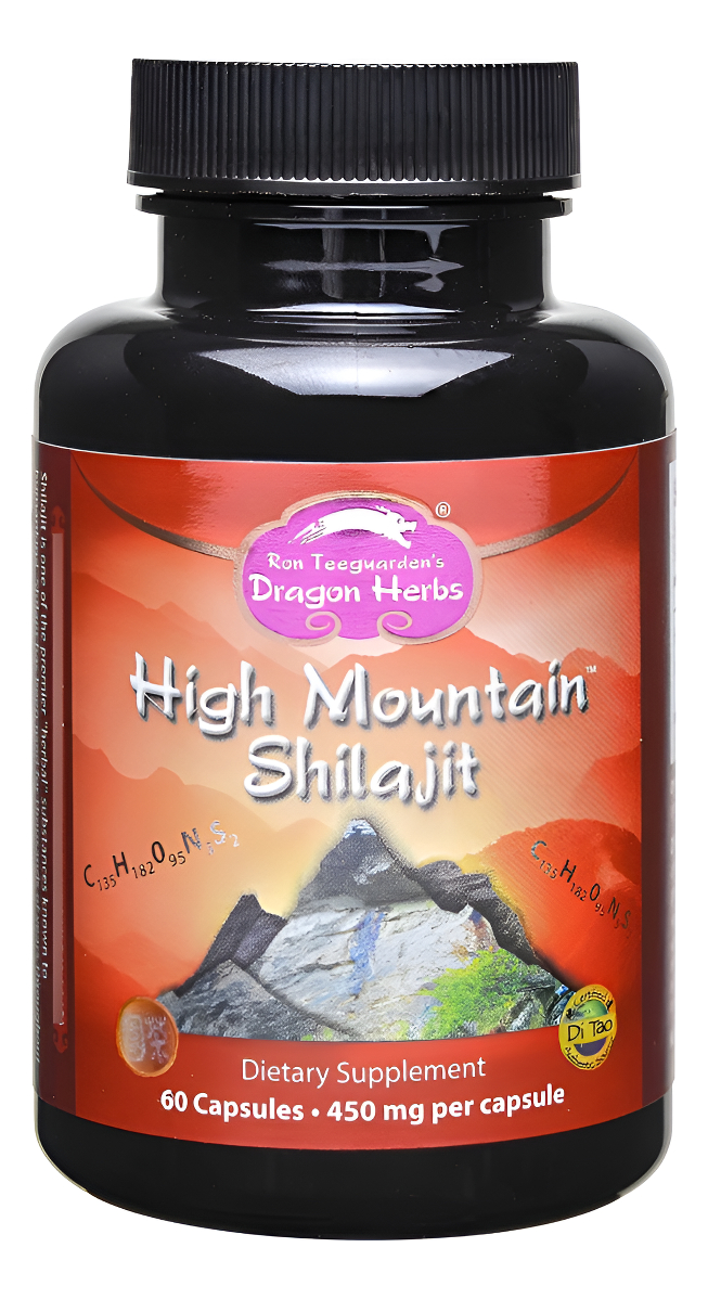 Dragon Herbs High Mountain Shilajit - 450 Mg - 60 Cápsulas
