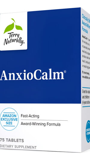Terry Naturally Anxiocalm - 75 Tabletas - Fórmula De Acción Rápida, No Somnolienta, No Adictiva, Segura Para Adultos Y
