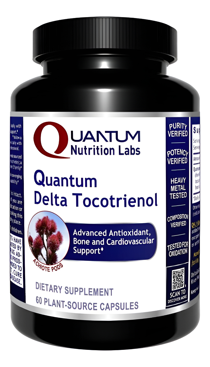 Qnl Quantum Delta Tocotrienol, Complejo De Vitamina E Tocotrienoles, 60 Cápsulas De Origen Vegetal