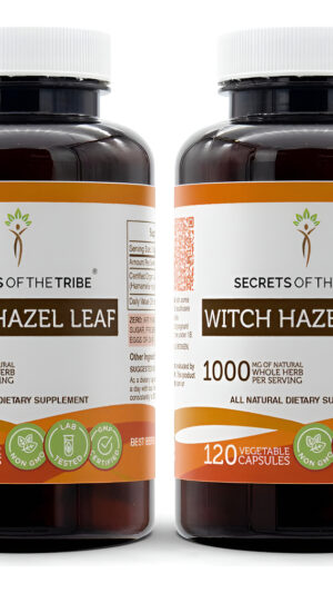 Secrets Of The Tribe Hoja De Hamamelis 2 X 120 Cápsulas, Hechas Con Cápsulas Vegetales Y Hoja De Hamamelis (hamamelis V