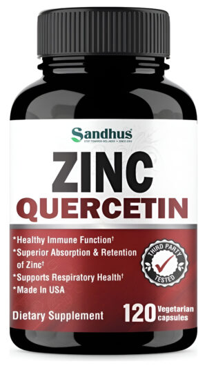 Vitamina Zinc + Quercetina Vegetariana - 120 Capsulas