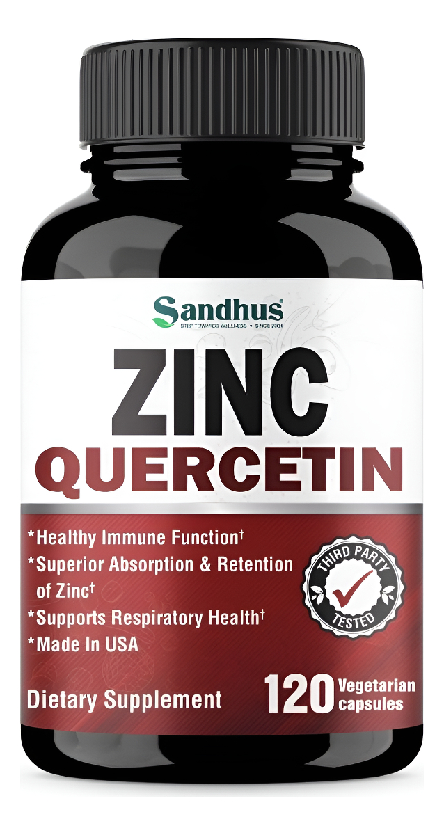 Vitamina Zinc + Quercetina Vegetariana - 120 Capsulas