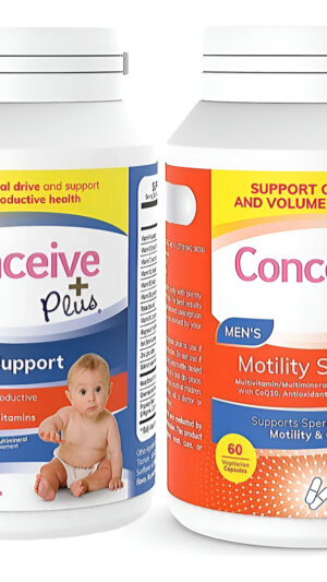 Conceive Plus Paquete De Motilidad Para Hombre Fertility 60 + Suplemento De Motilidad 60 Cápsulas