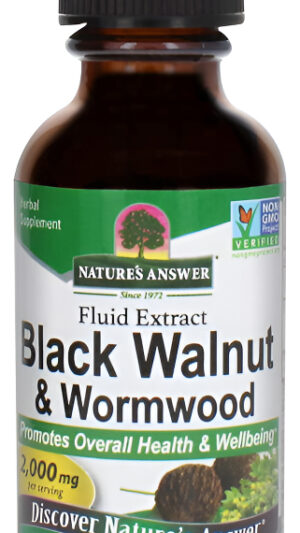 Nature's Answer Complejo De Nogal Negro Y Ajenjo | Promueve La Salud General Y El Bienestar | Super Concentrado 2,000 M