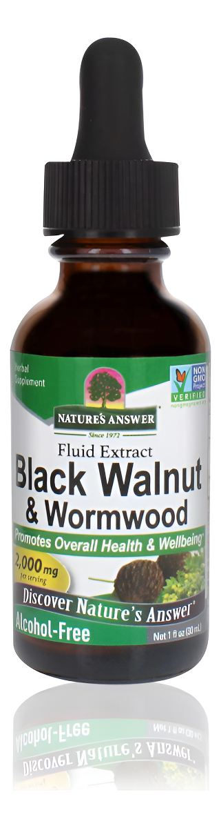 Nature's Answer Complejo De Nogal Negro Y Ajenjo | Promueve La Salud General Y El Bienestar | Super Concentrado 2,000 M