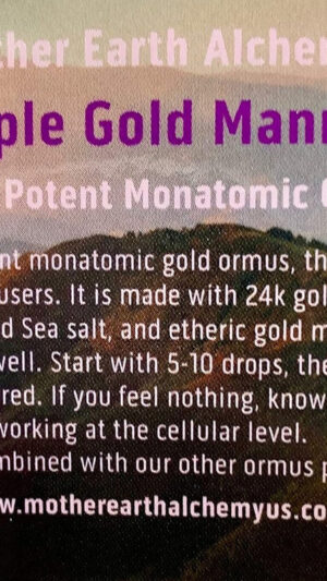 Regal Ormus De Maná De Oro Morado - 1oz - Mother Earth Alchemy