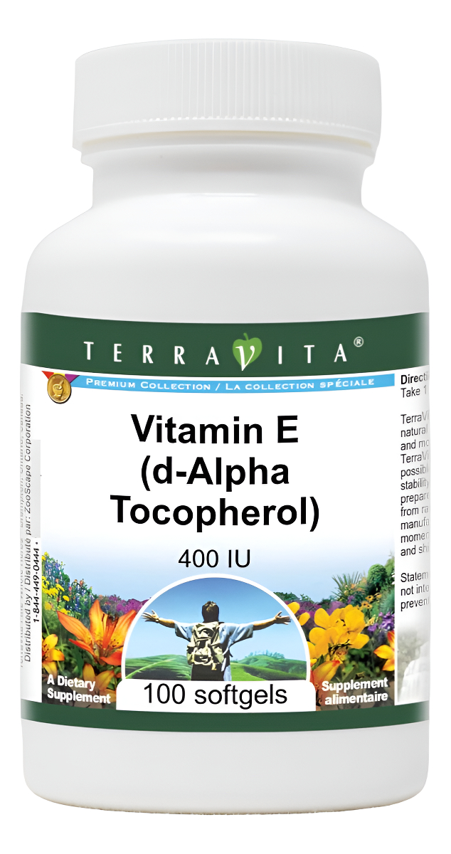 Terravita Vitamina E (d-alfa Tocoferol) - 400 Ui (100 Cápsulas Blandas)
