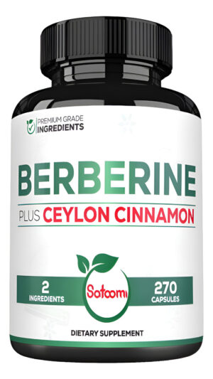 Suplemento De Berberina Con Canela De Ceilán, 1500 Mg Extra Fuerte Para El Sistema Inmunológico