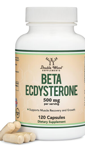 Suplemento Beta Ecdysterone  500 Mg Por Porción (120 Cápsulas, 60 Porciones) Potente Anabólico Vegetal Para Apoyar La