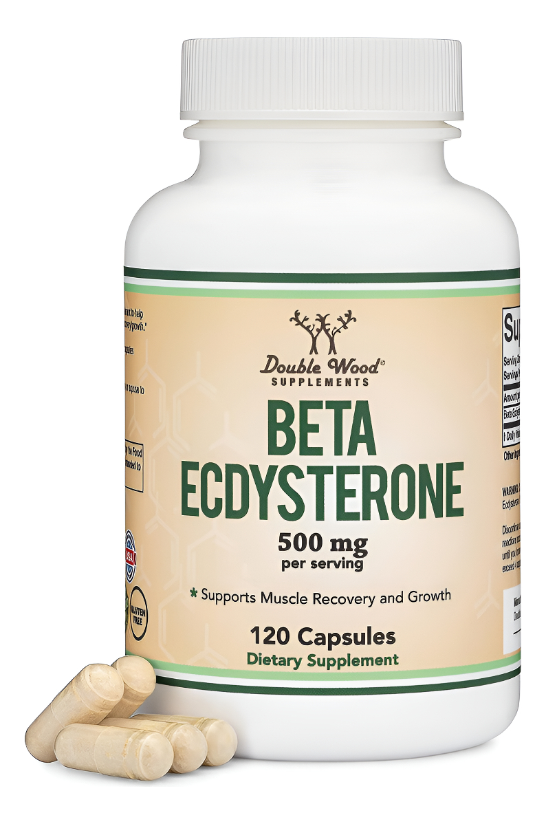 Suplemento Beta Ecdysterone 500 Mg Por Porción (120 Cápsulas, 60 Porciones) Potente Anabólico Vegetal Para Apoyar La
