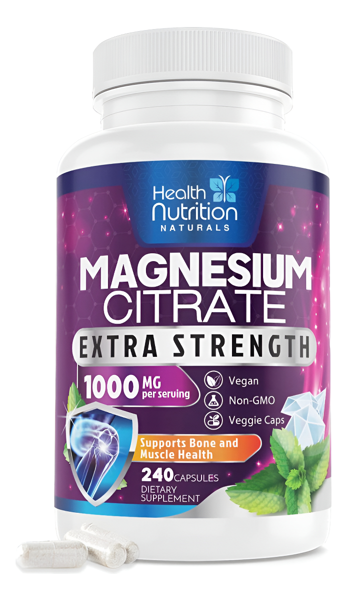 Health Nutrition Naturals Citrato De Magnesio 1000 Mg