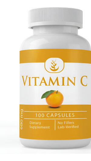 Pure Original Ingredients Vitamina C, 100 Cápsulas, Siempre Pura, Sin Aditivos Ni Rellenos, Verificado Por Laboratorio