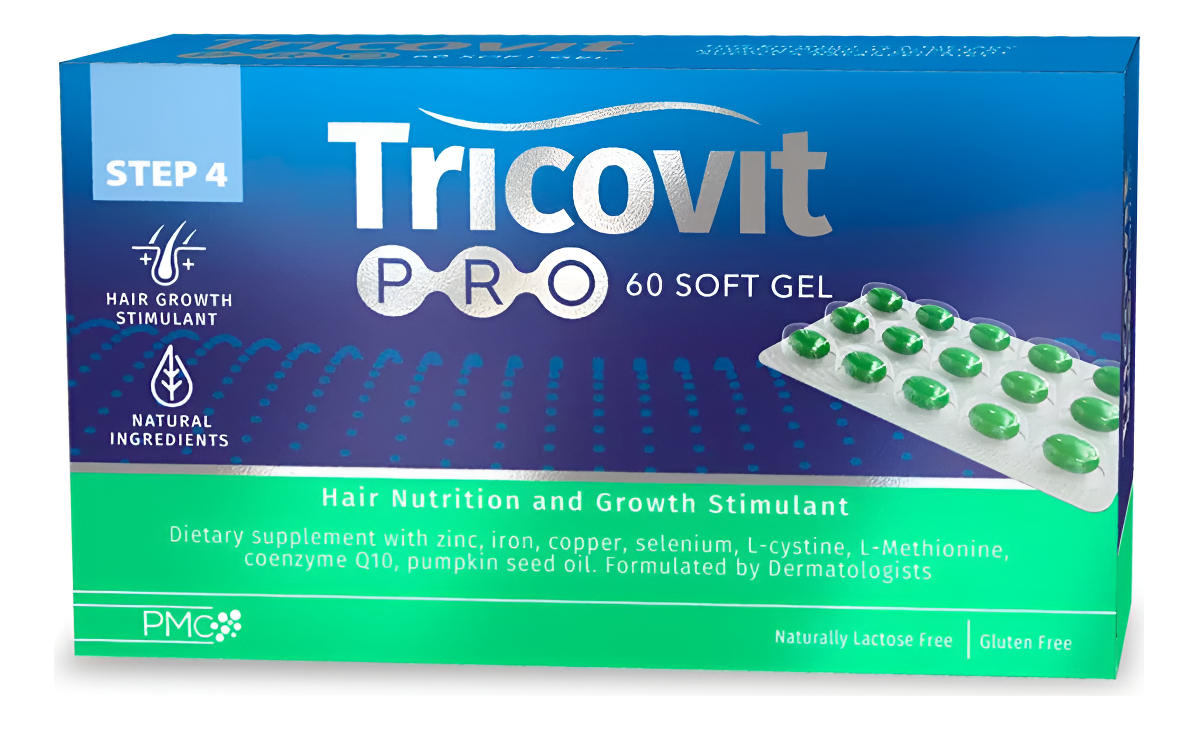 Tricovit Estimulante Pro Para La Nutrición Y El Crecimiento Del Cabello (60 Cápsulas Blandas)