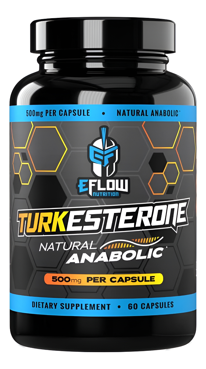 Eflow Nutrition Turkesterona (500 Mg) Extracto De Ajuga Turkestania Complejado Con Hidroxipropil-beta-ciclodextrina Par