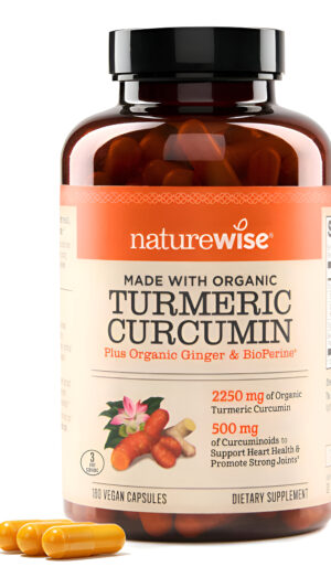 Naturewise Curcumina De Cúrcuma Natural Con Bioperina 2250mg