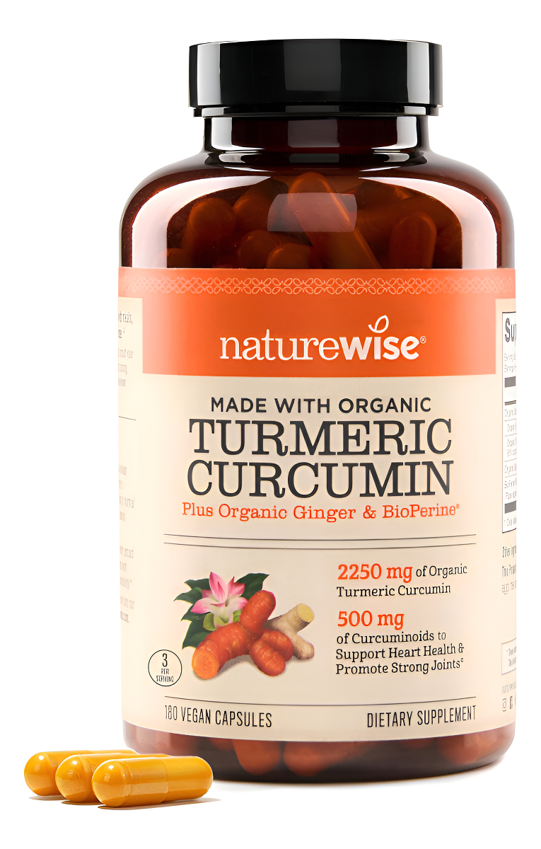 Naturewise Curcumina De Cúrcuma Natural Con Bioperina 2250mg