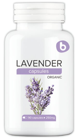 B Obica Cápsulas De Lavanda Orgánica Europea De Primera Calidad, Ayuda A Reducir El Estrés, Calmante, Sin Omg, Sin Glut