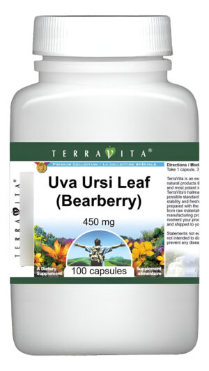Terravita Hoja De Uva Ursi (arándano) - 450 Mg (100 Cápsulas)