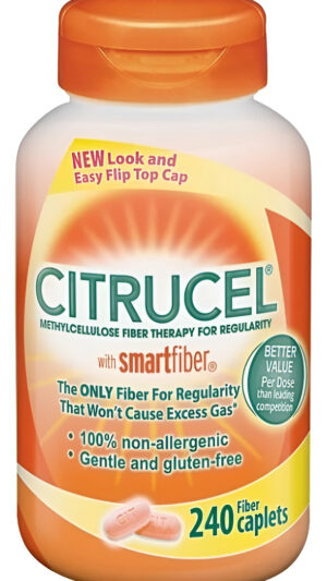 Citrucel 240 Cápsulas Terapia De Fibra De Metilcelulosa