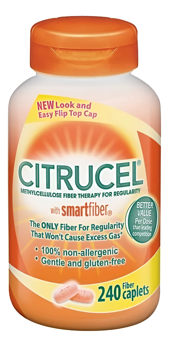 Citrucel 240 Cápsulas Terapia De Fibra De Metilcelulosa