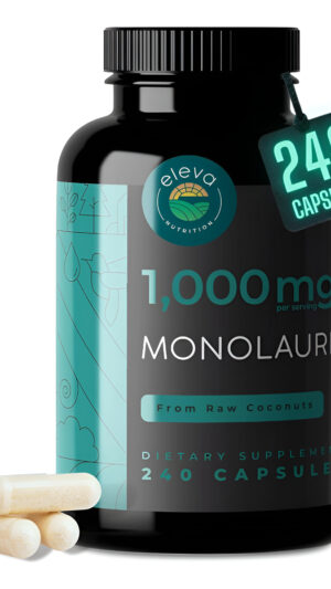 Monolaurin Cápsulas 1000 Mg - Suplementos De Monolaurina Con Ácido Láurico Monoéster - Píldoras De Monolaurina Para Apo
