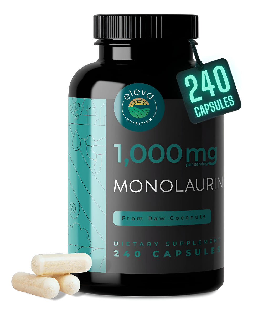 Monolaurin Cápsulas 1000 Mg - Suplementos De Monolaurina Con Ácido Láurico Monoéster - Píldoras De Monolaurina Para Apo