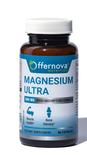 Magnesium Ultra - Complejo Vegano De Citrato De Magnesio Y Óxido De 500 Mg De Alta Absorción, Mejora El Sueño, La Diges
