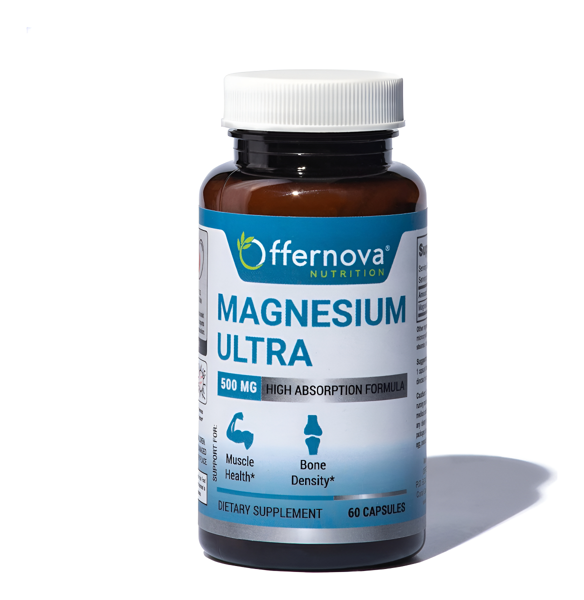 Magnesium Ultra - Complejo Vegano De Citrato De Magnesio Y Óxido De 500 Mg De Alta Absorción, Mejora El Sueño, La Diges