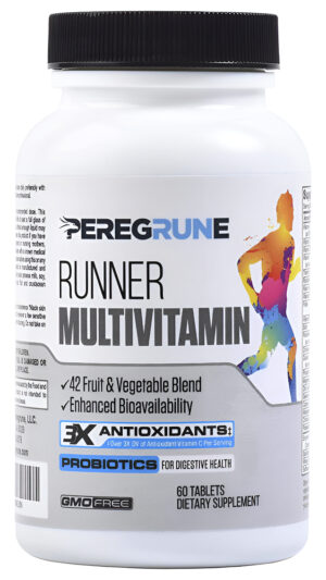 Peregrune  Multivitamínico Runner, Vitaminas Con Antioxidantes Para La Salud/recuperación Al Correr, 60 Tabletas