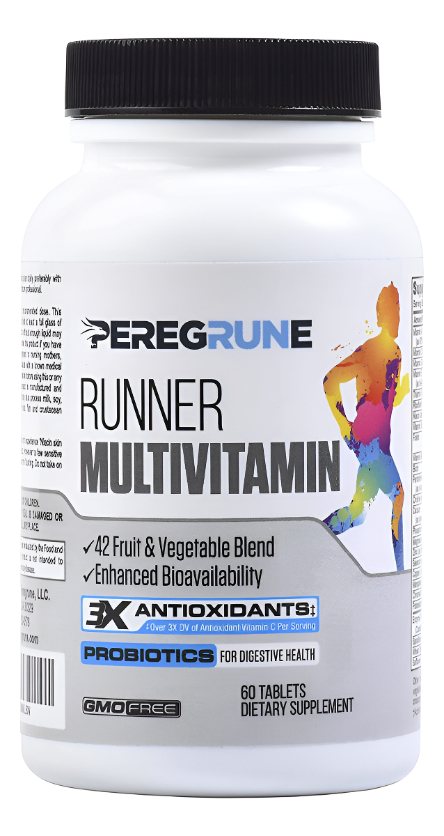 Peregrune Multivitamínico Runner, Vitaminas Con Antioxidantes Para La Salud/recuperación Al Correr, 60 Tabletas