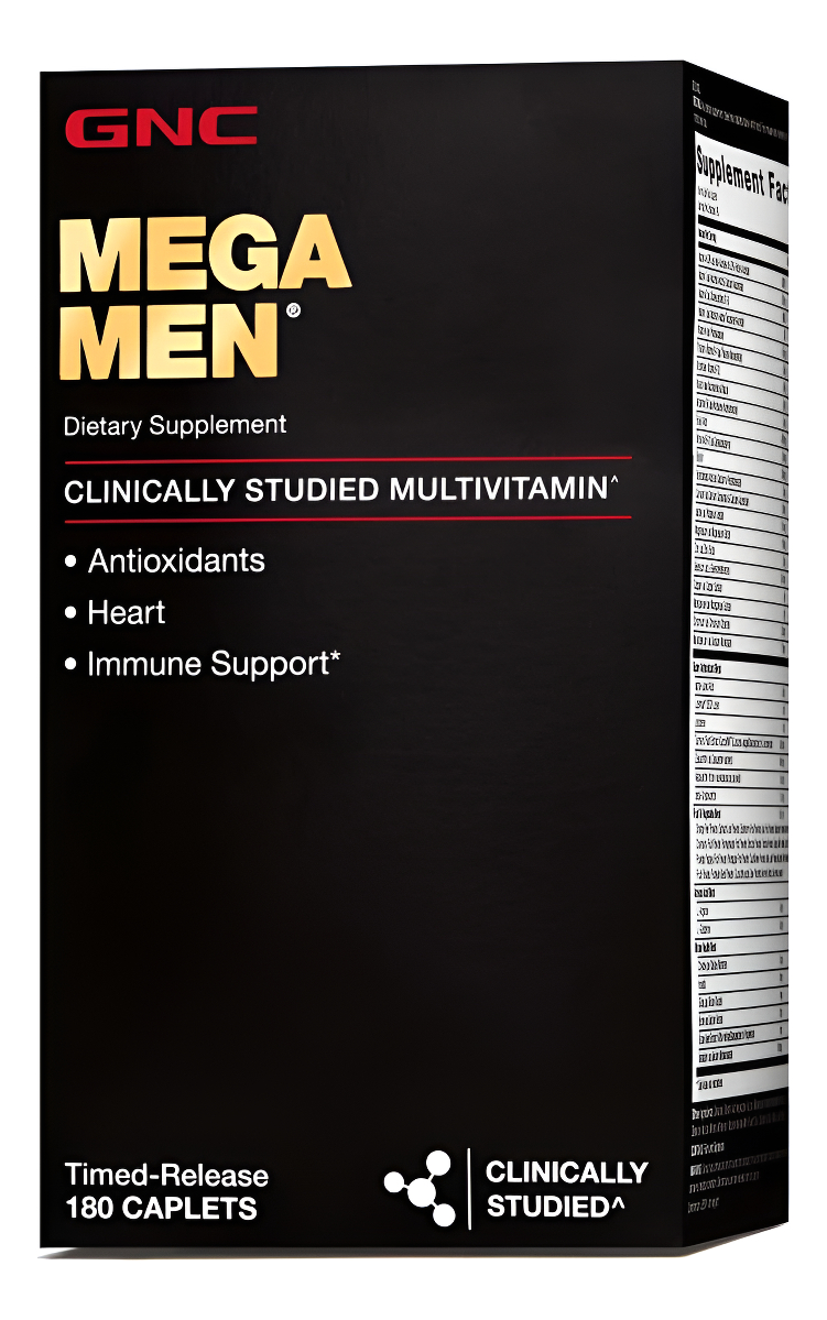 Gnc Mega Multivitamina Para Hombres, 180 Unidades, 1, 1