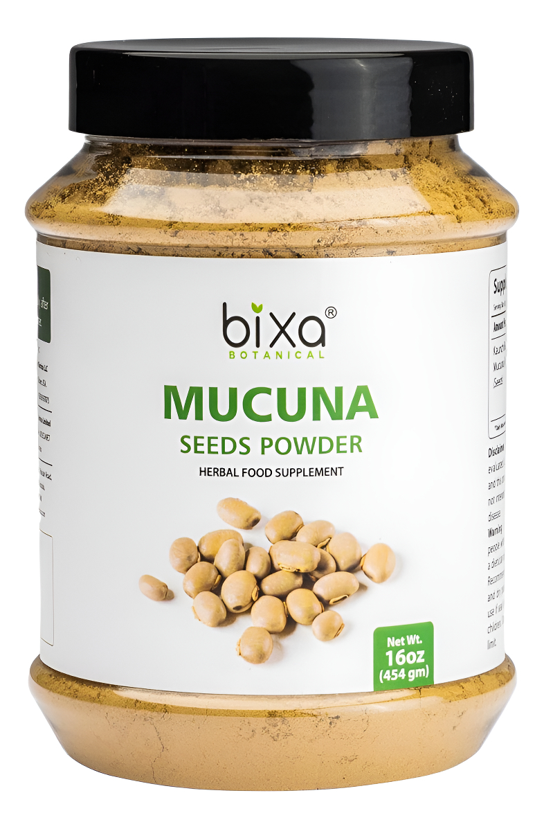 Bixa Botanical Mucuna Pruriens Powder (velvet Bean Powder/kapikacchu) - Tónico Natural Para Nervios Y Constructor Muscu