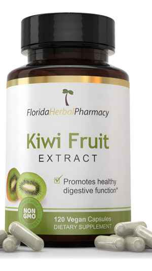 Florida Herbal Pharmacy, Cápsulas De Extracto De Kiwi 10:1 (360 Cápsulas) 500 Mg Por Cápsula, 1000 Mg Por Porción (paqu