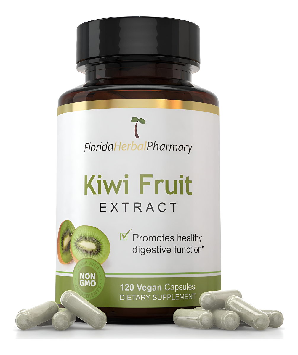 Florida Herbal Pharmacy, Cápsulas De Extracto De Kiwi 10:1 (360 Cápsulas) 500 Mg Por Cápsula, 1000 Mg Por Porción (paqu
