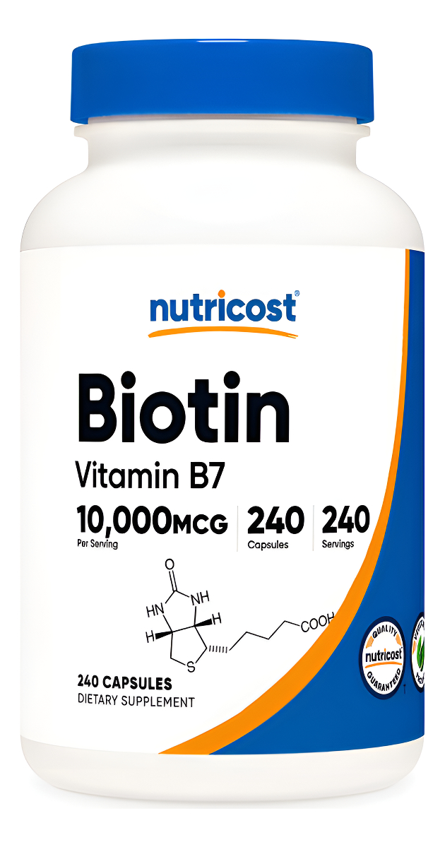 Nutricost Biotina (vitamina B7) 10,000 Mcg, 240 Cápsulas
