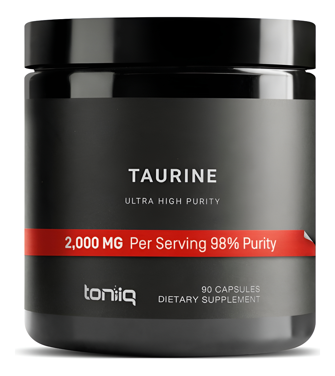 Toniiq Suplemento De Taurina De 2000 Mg, Cápsulas De Polvo De Taurina De Alta Pureza, 98% Puro, Probado En Laboratorio