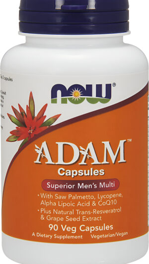 Now Foods Adam Superior - Vitaminas Múltiples Para Hombre, 90 Cápsulas Veganas