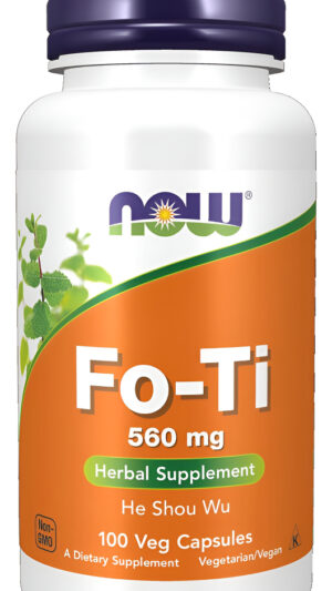 Now Suplementos, Fo-ti (polygonum Multiflorum) 560 Mg, Ho Shou Wu, Suplemento Herbario, 100 Cápsulas Vegetales