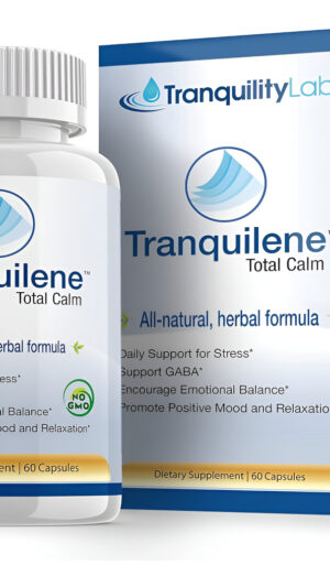 Tranquilene Total Calm - Alivio Del Estrés - Suplemento De Hierbas Totalmente Naturales - 60 Cápsulas - Extra Fuerte Co