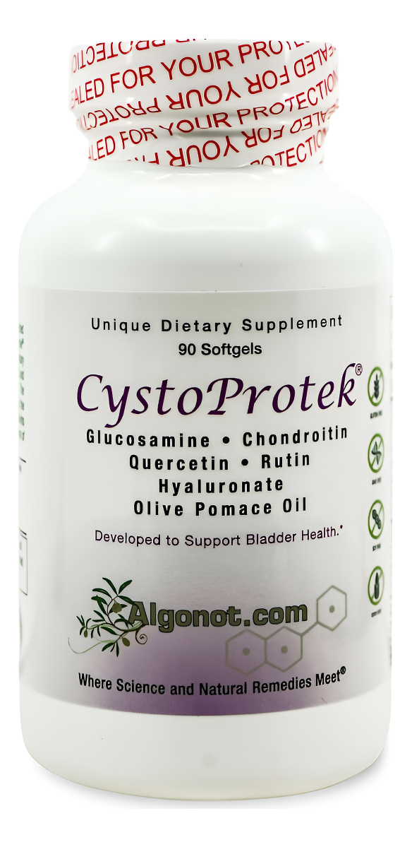 Cystoprotek 1 Pack - Fórmula Patentada Que Promueve La Salud De La Vejiga Utilizando Una Combinación Exclusiva De Hialu