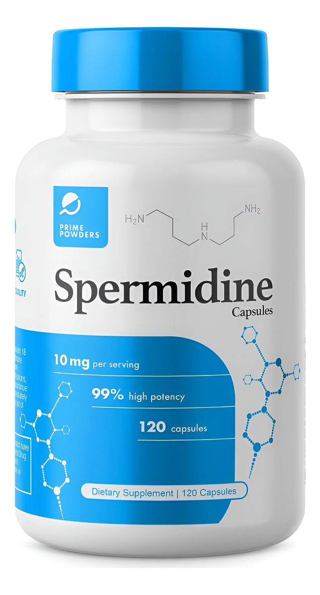 Cápsulas De Espermidina 99% Concentración 100 Veces Más Potente Que El Extracto De Germen De Trigo Para Soporte De Teló