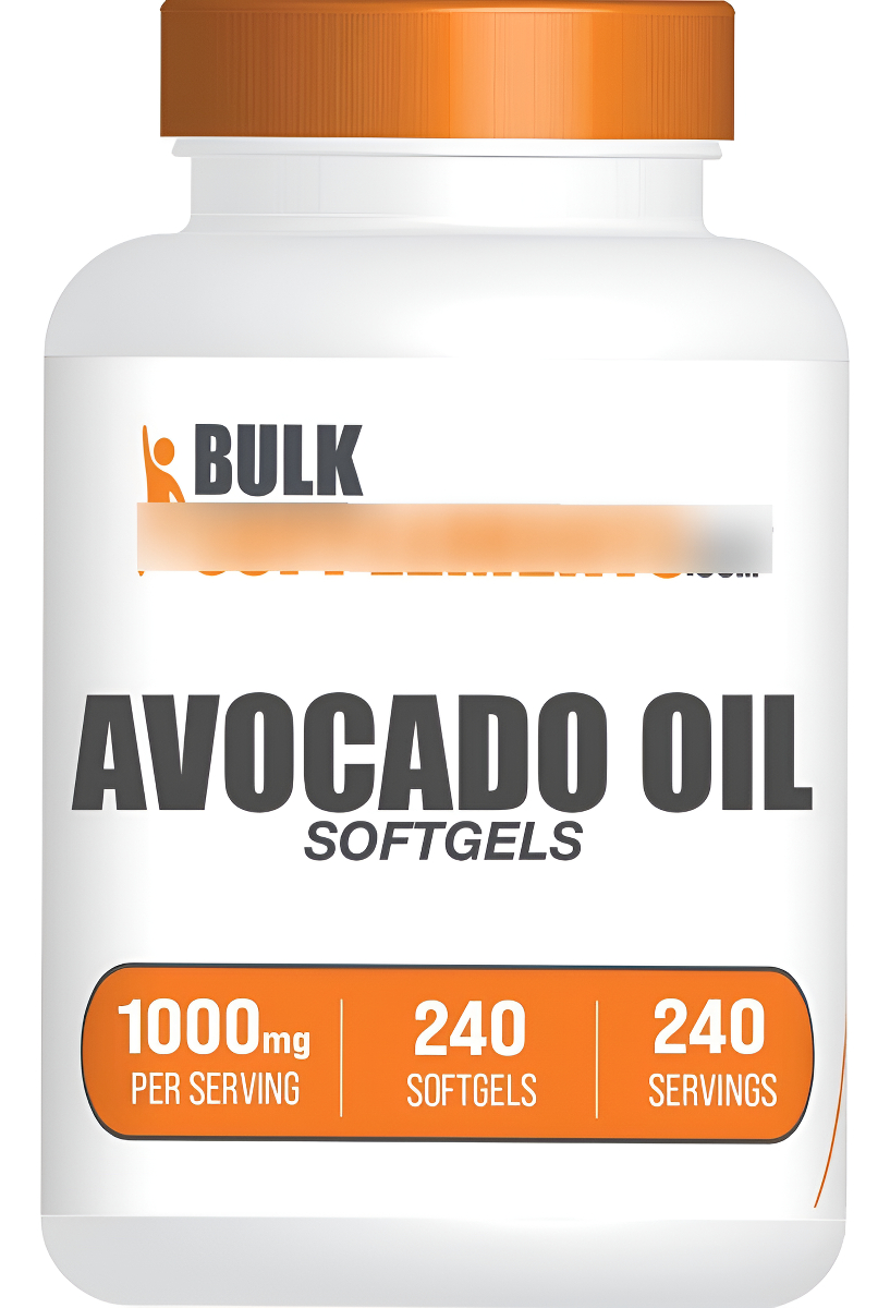 Bulksupplements 240 Cápsulas Blandas De Aceite De Aguacate, Suplemento Natural, 1000 Mg, Sin Gluten Y Sin Soja